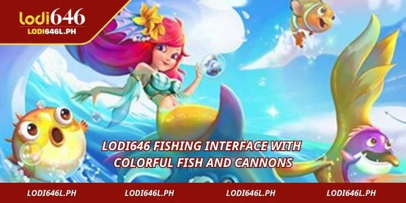 Lodi646 Fishing interface with colorful fish and cannons