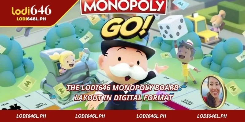 The Lodi646 Monopoly board layout in digital format