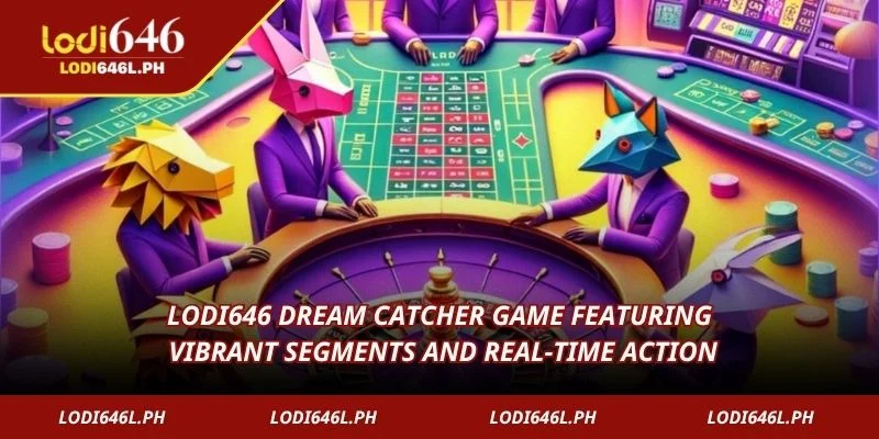 Lodi646 Dream Catcher game featuring vibrant segments and real-time action