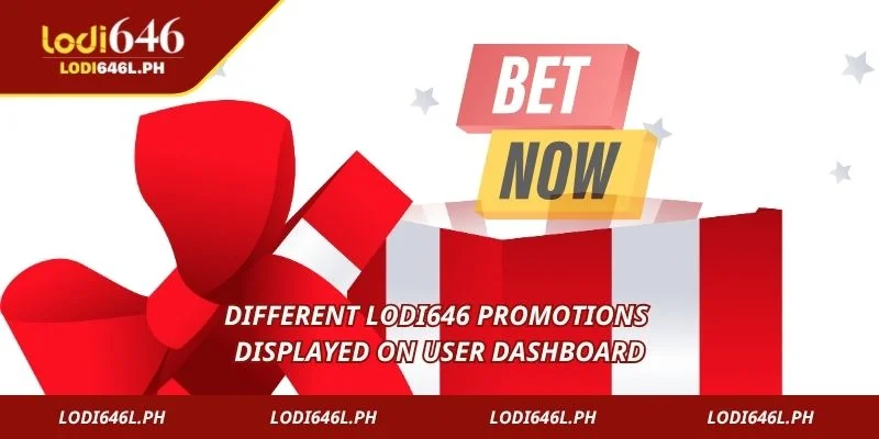 Different Lodi646 promotions displayed on user dashboard