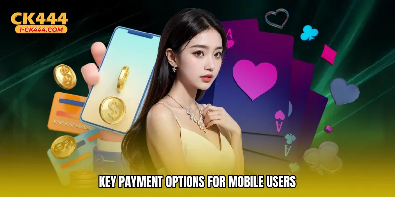 Key payment options for mobile users